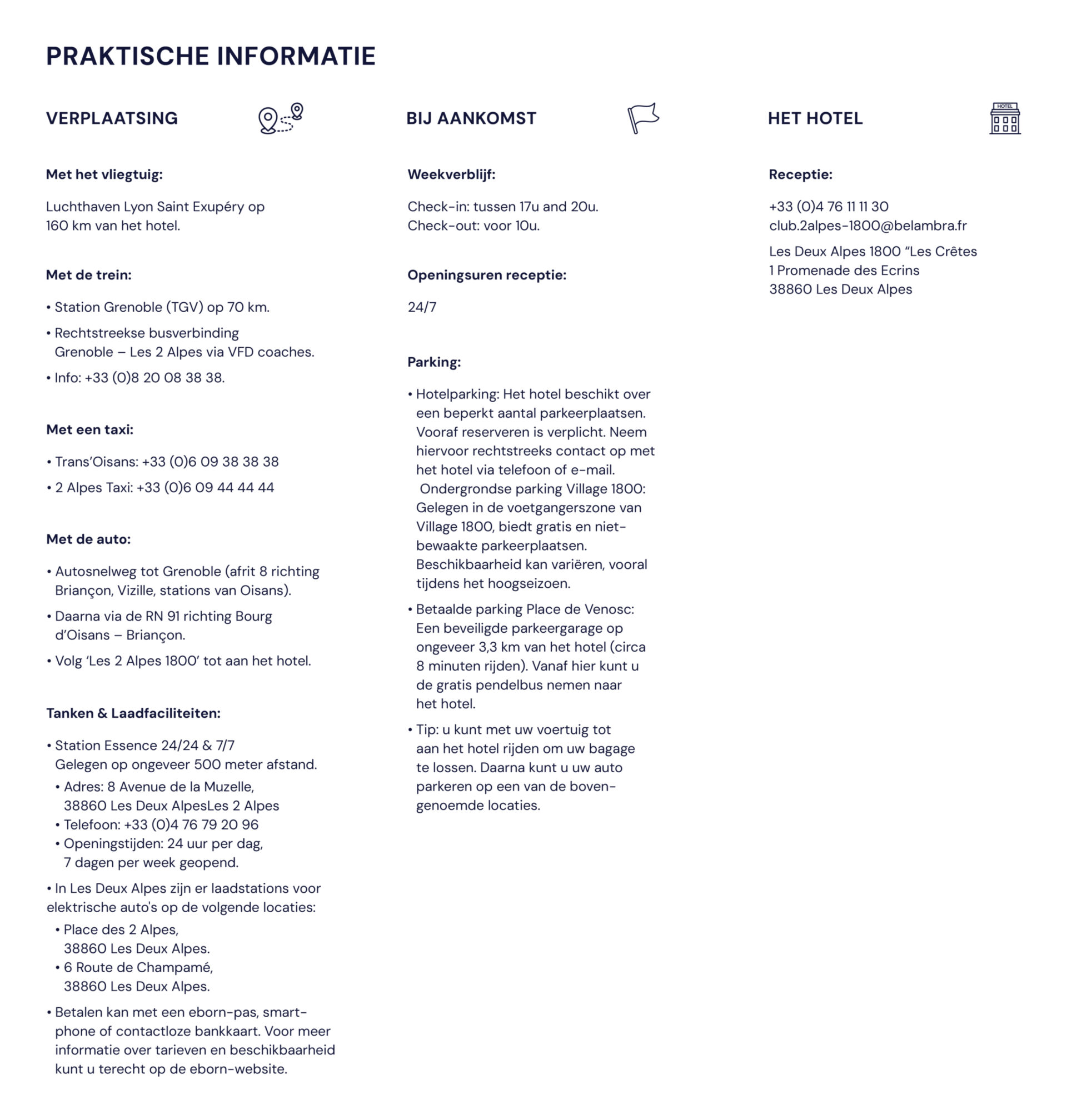 Les Deux Alpes praktisch