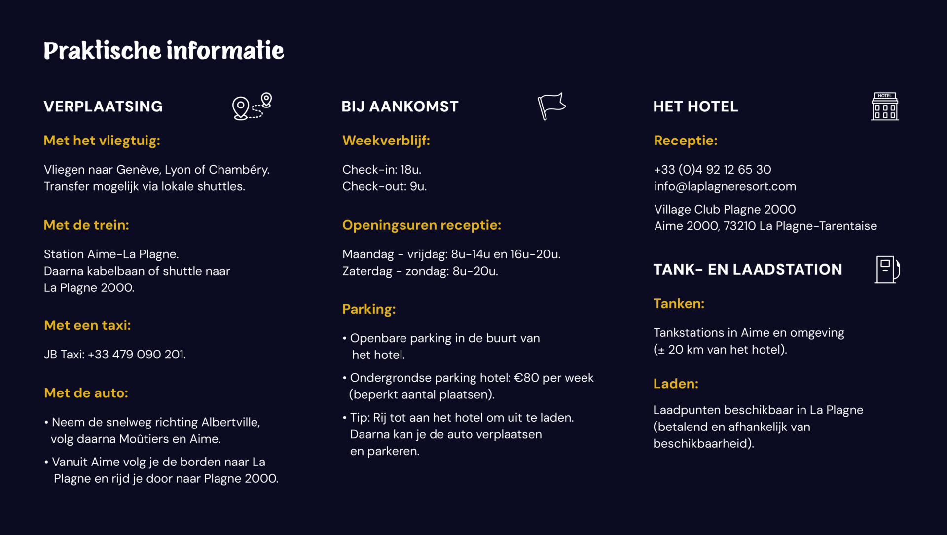 Prak info La Plagne