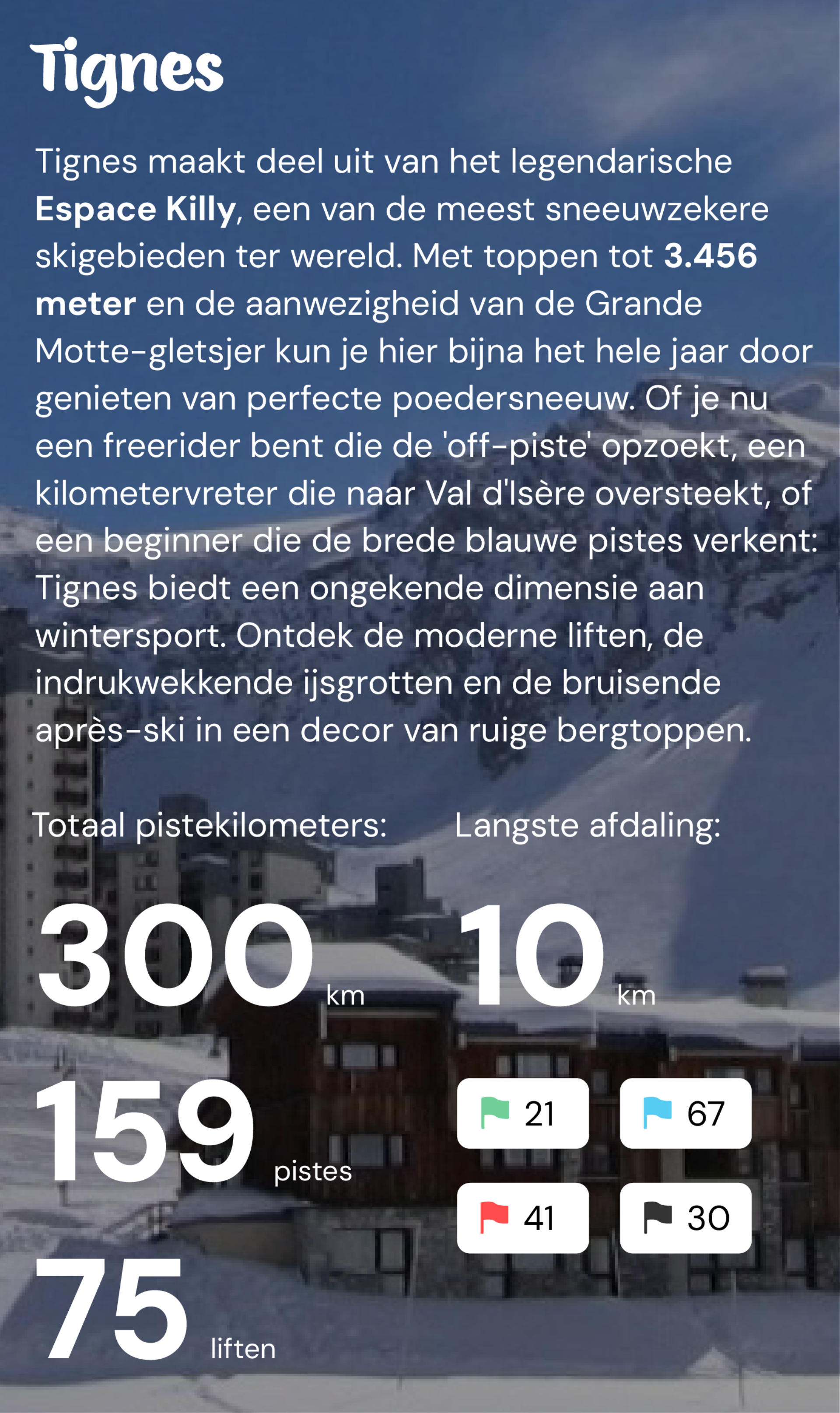 Skigebied Tignes